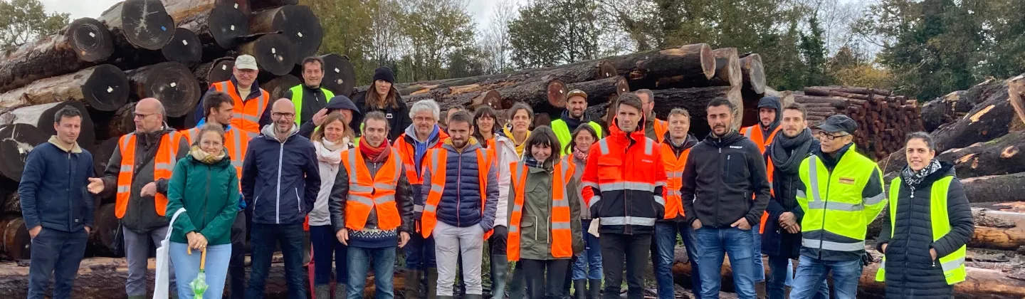 Visite de la scierie de Landi