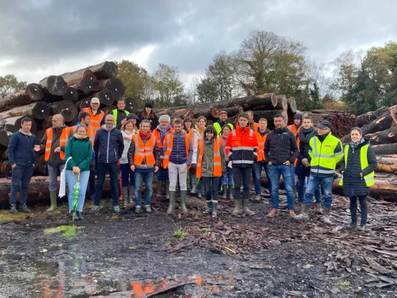 Visite de la filière forêt-bois du Pays de Brest