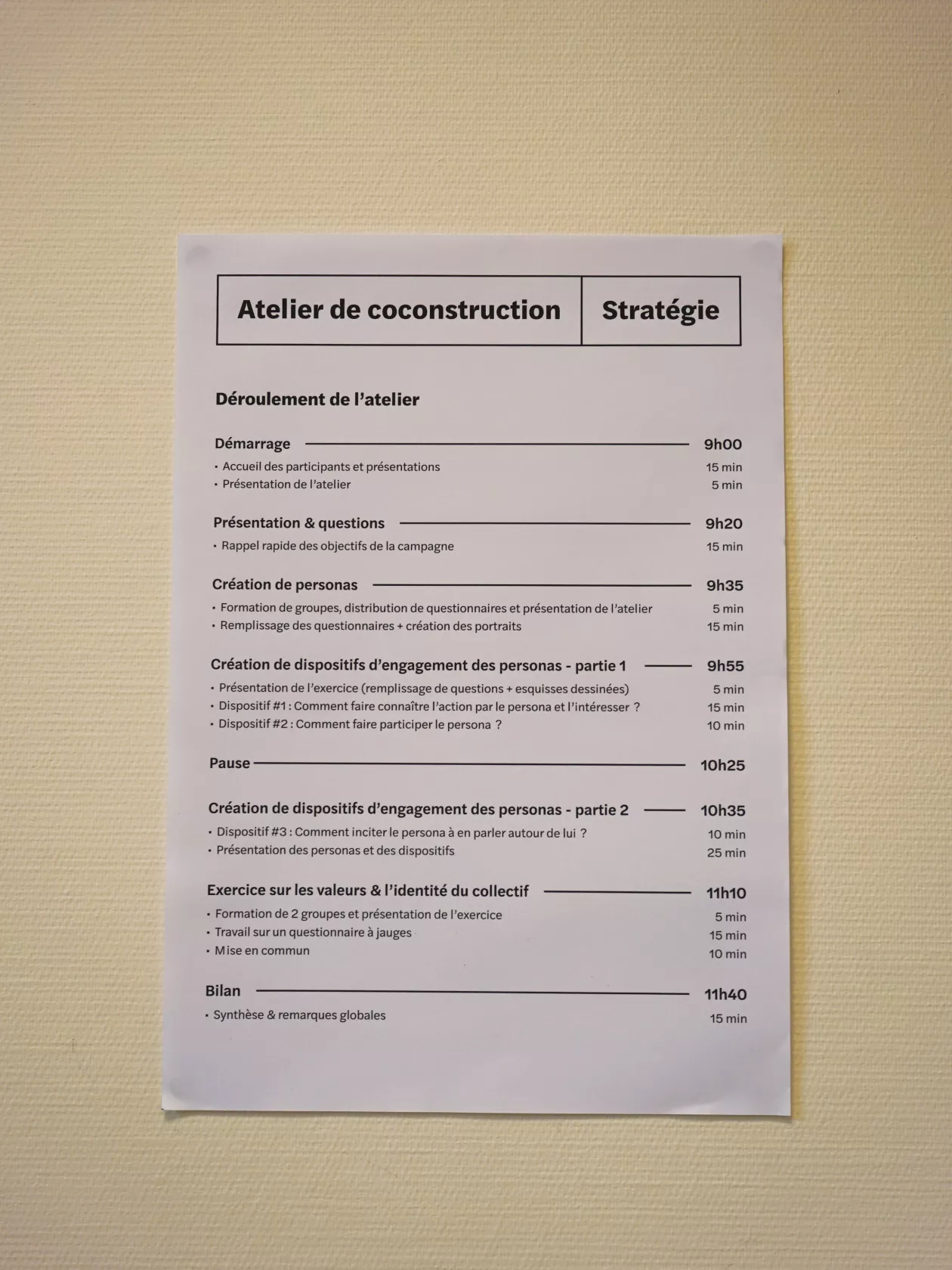 Atelier communication