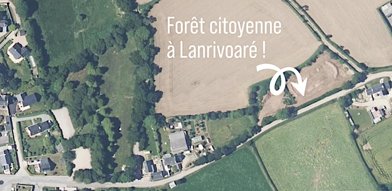 Photo aérienne de la plantation de Lanrivoaré